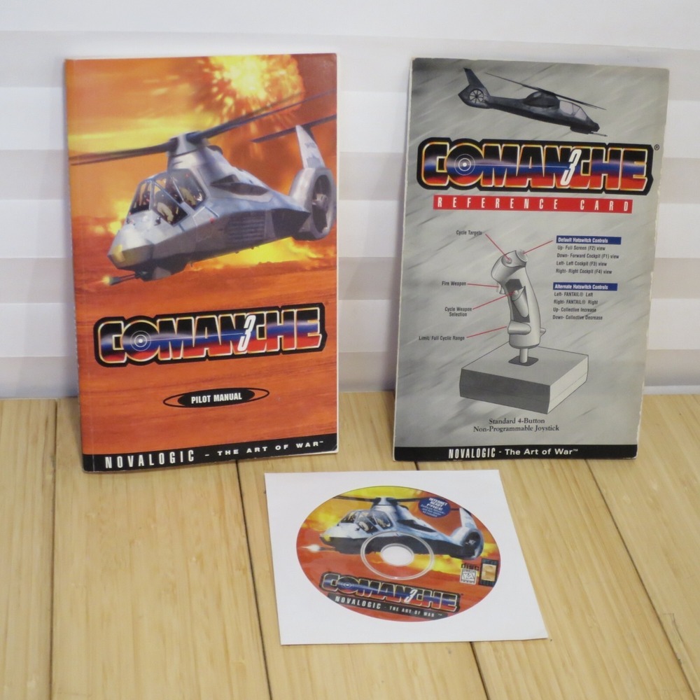 Comanche 3 The Art of War CD-ROM for PC with Manual‎ and Reference Card